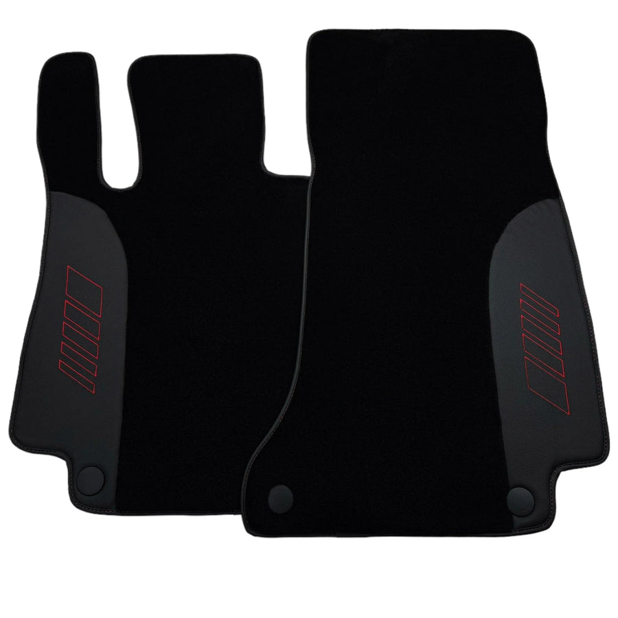 Black Floor Mats For Mercedes Benz GLS-Class X167 Maybach (2020-2023) | AutoWin Edition
