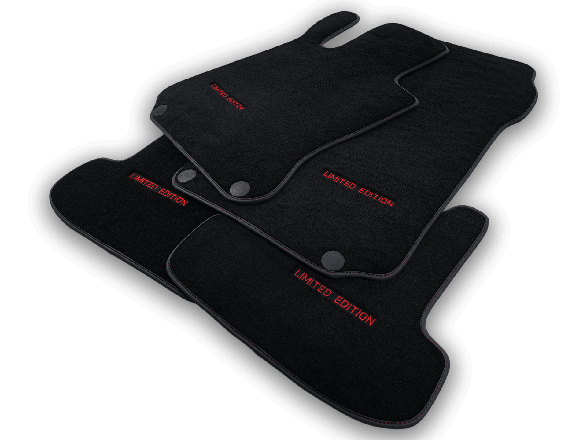 Black Floor Mats For Mercedes Benz C-Class W205 Sedan (2014-2018) | Limited Edition - AutoWin