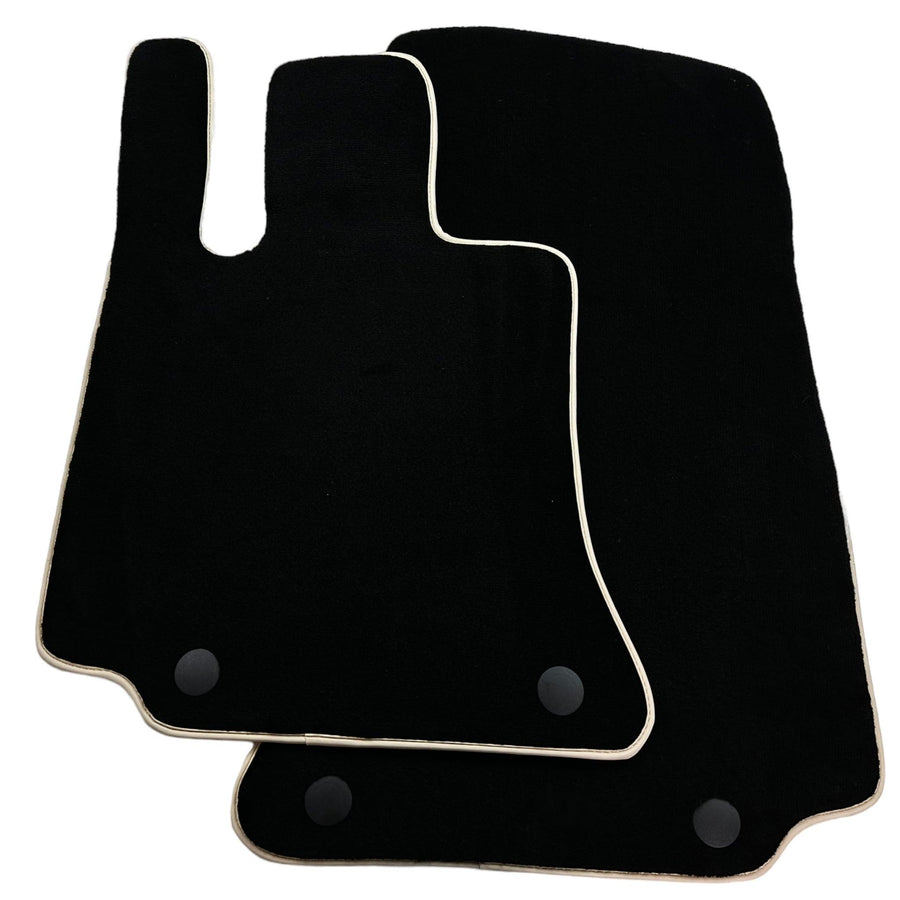 Black Floor Mats For Mercedes-Benz C Class W206 (2021-2023) Beige Trim - AutoWin