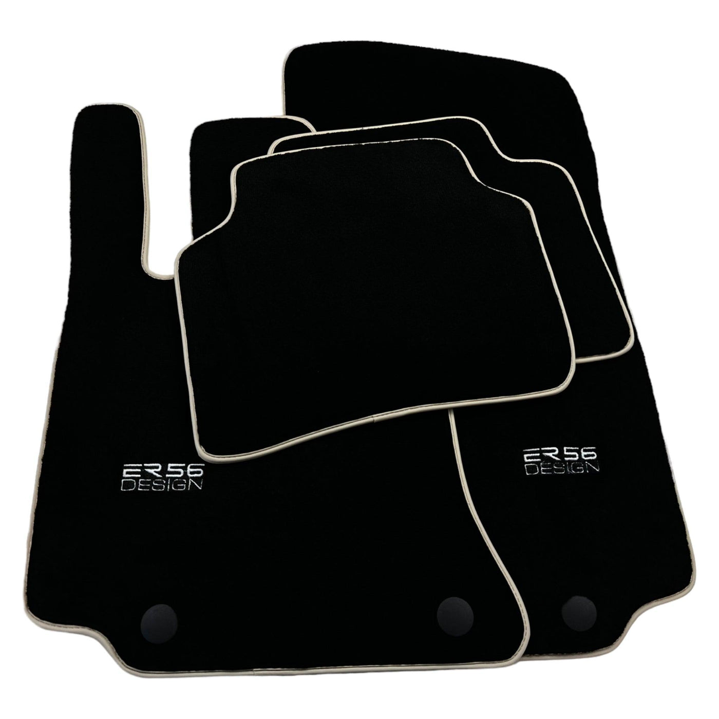 Black Floor Mats For Mercedes-Benz C Class W206 (2021-2023) ER56 Design - AutoWin