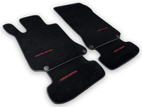 Black Floor Mats For Mercedes Benz CLK-Class A208 Convertible (1998-2003) | Limited Edition - AutoWin