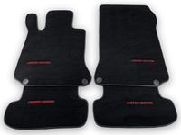Black Floor Mats For Mercedes Benz CLK-Class C208 Coupe (1997-2002) | Limited Edition - AutoWin