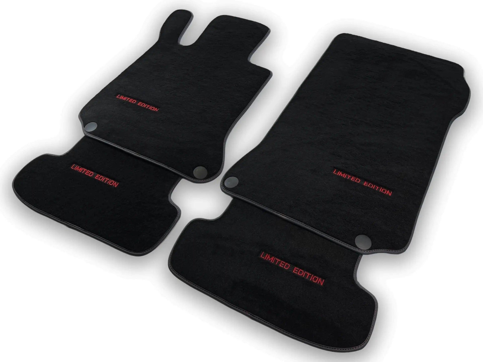 Black Floor Mats For Mercedes Benz E-Class A207 Convertible Facelift (2013-2017) | Limited Edition - AutoWin