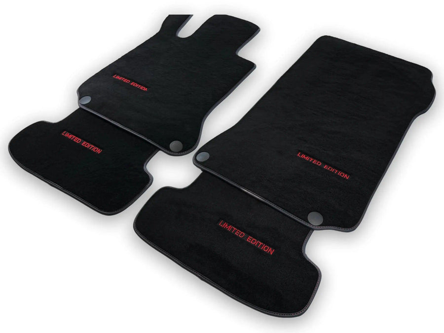 Black Floor Mats For Mercedes Benz E-Class A238 Convertible (2017-2023) | Limited Edition - AutoWin