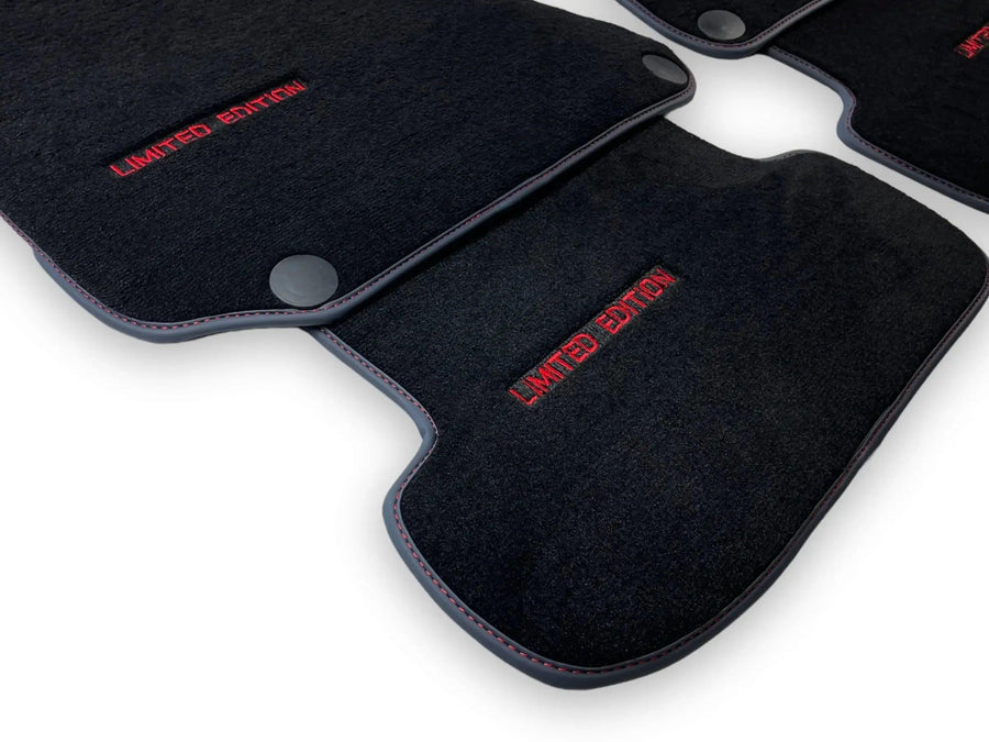 Black Floor Mats For Mercedes Benz E-Class A238 Convertible (2017-2023) | Limited Edition - AutoWin