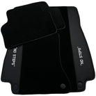 Black Floor Mats for Mercedes Benz E-Class W213 Sedan (2020-2023) Hybrid | "NO STEPS" Fluorescent Logo - AutoWin