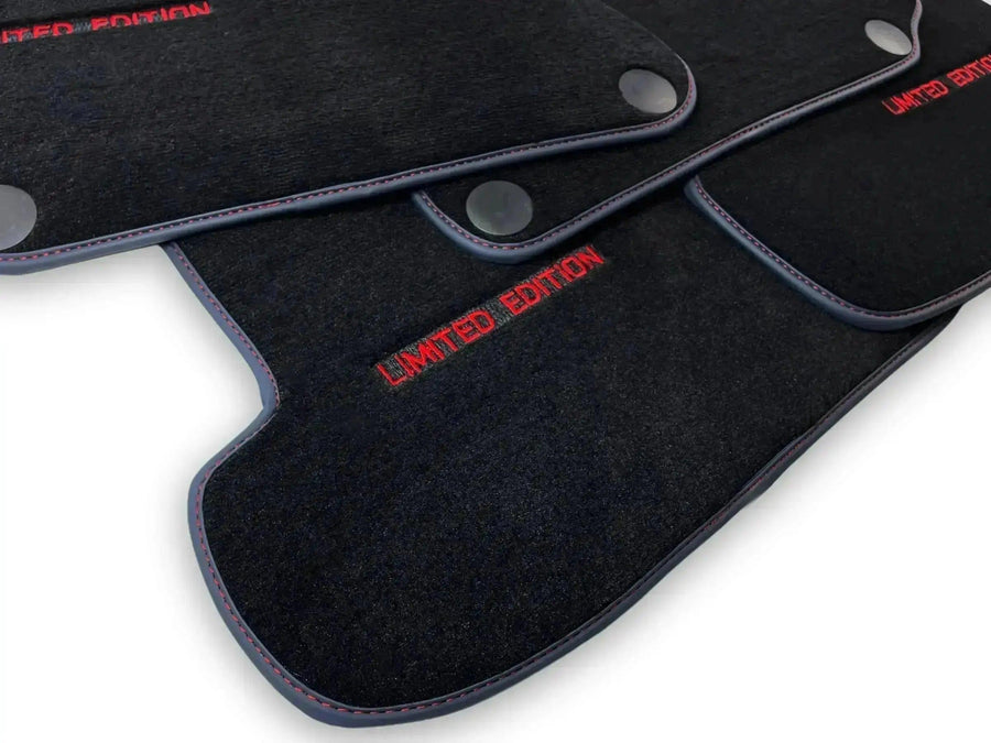Black Floor Mats For Mercedes Benz GLE-Class C167 Coupe - 5 Seats (2020-2023) Hybrid | Limited Edition - AutoWin