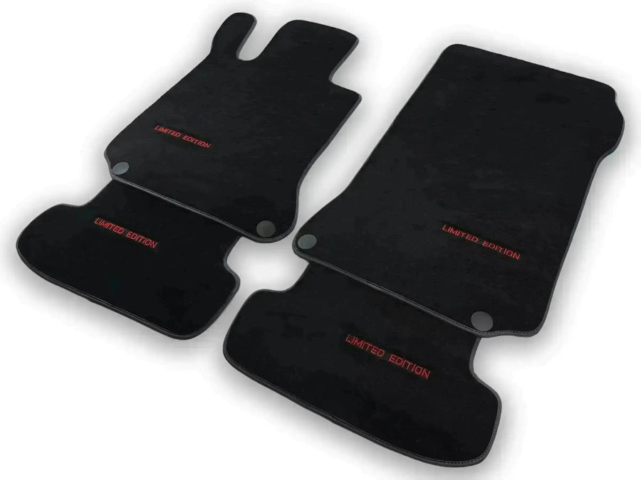 Black Floor Mats For Mercedes Benz GLS-Class X166 (2016-2019) | Limited Edition - AutoWin