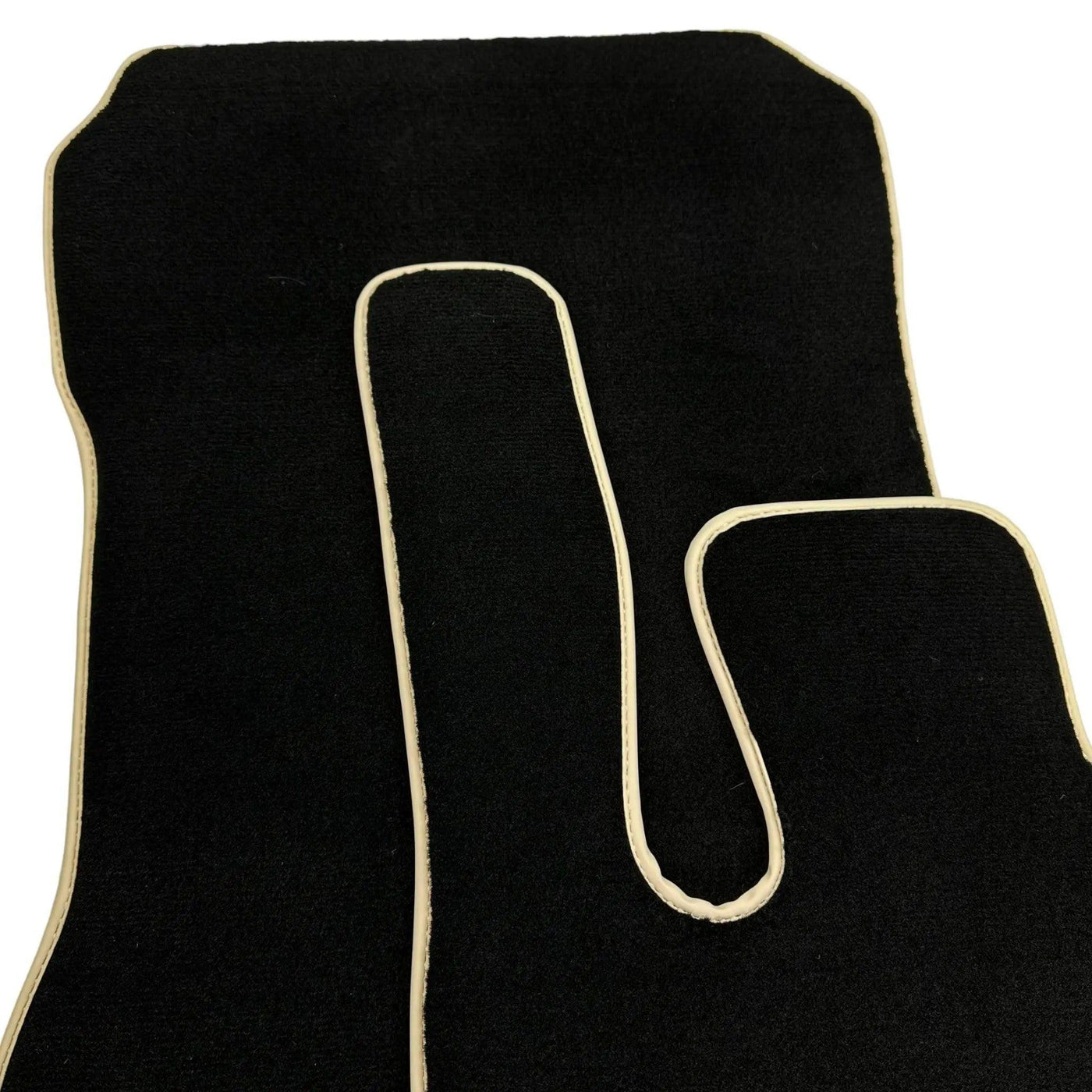 Black Floor Mats For Mercedes-Benz SL-Class R129 (1989-2001) Beige Trim - AutoWin