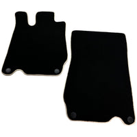 Black Floor Mats For Mercedes-Benz SL-Class R230 (2001-2012) Beige Trim - AutoWin