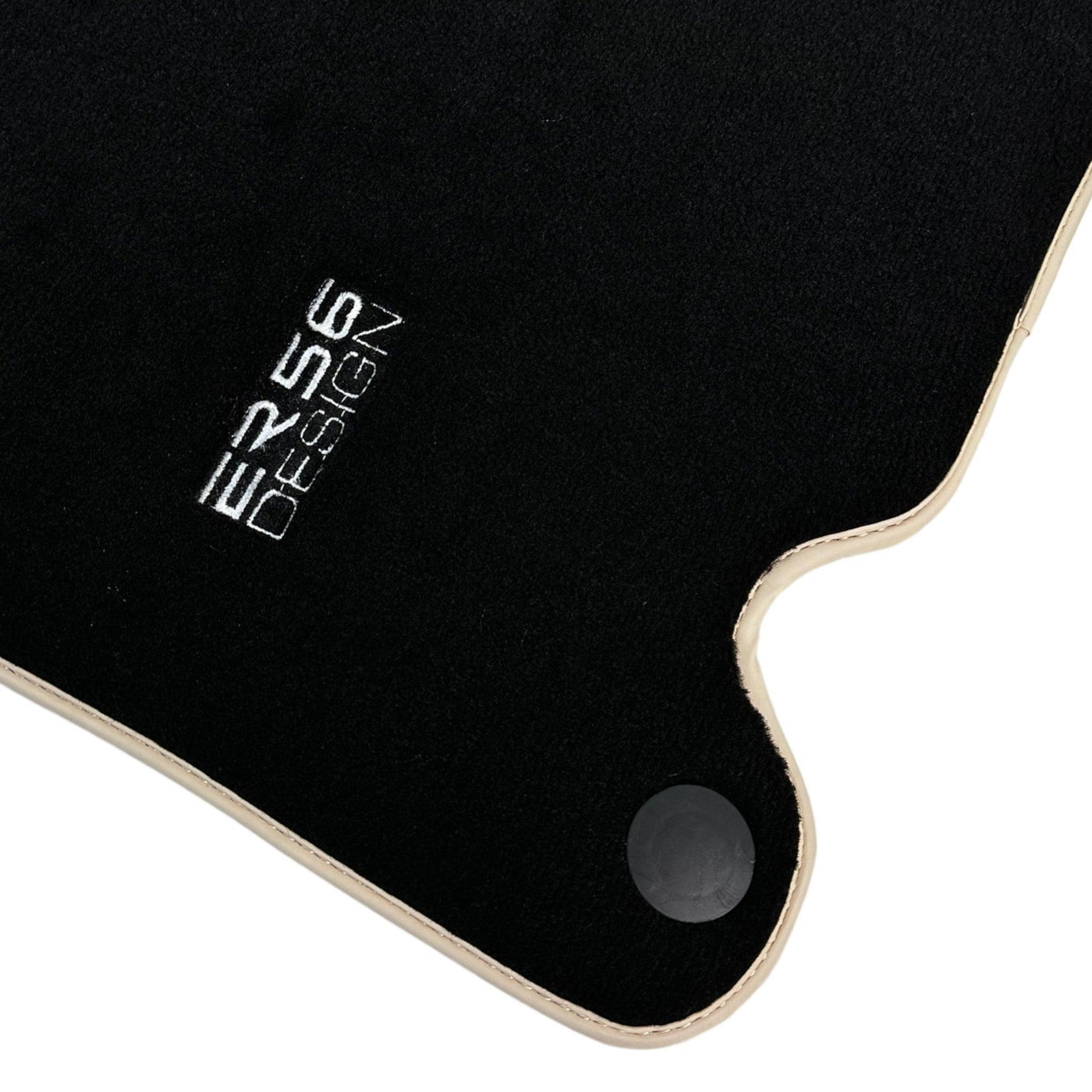 Black Floor Mats For Mercedes-Benz SL-Class R230 (2001-2012) Beige Trim | ER56 Design - AutoWin