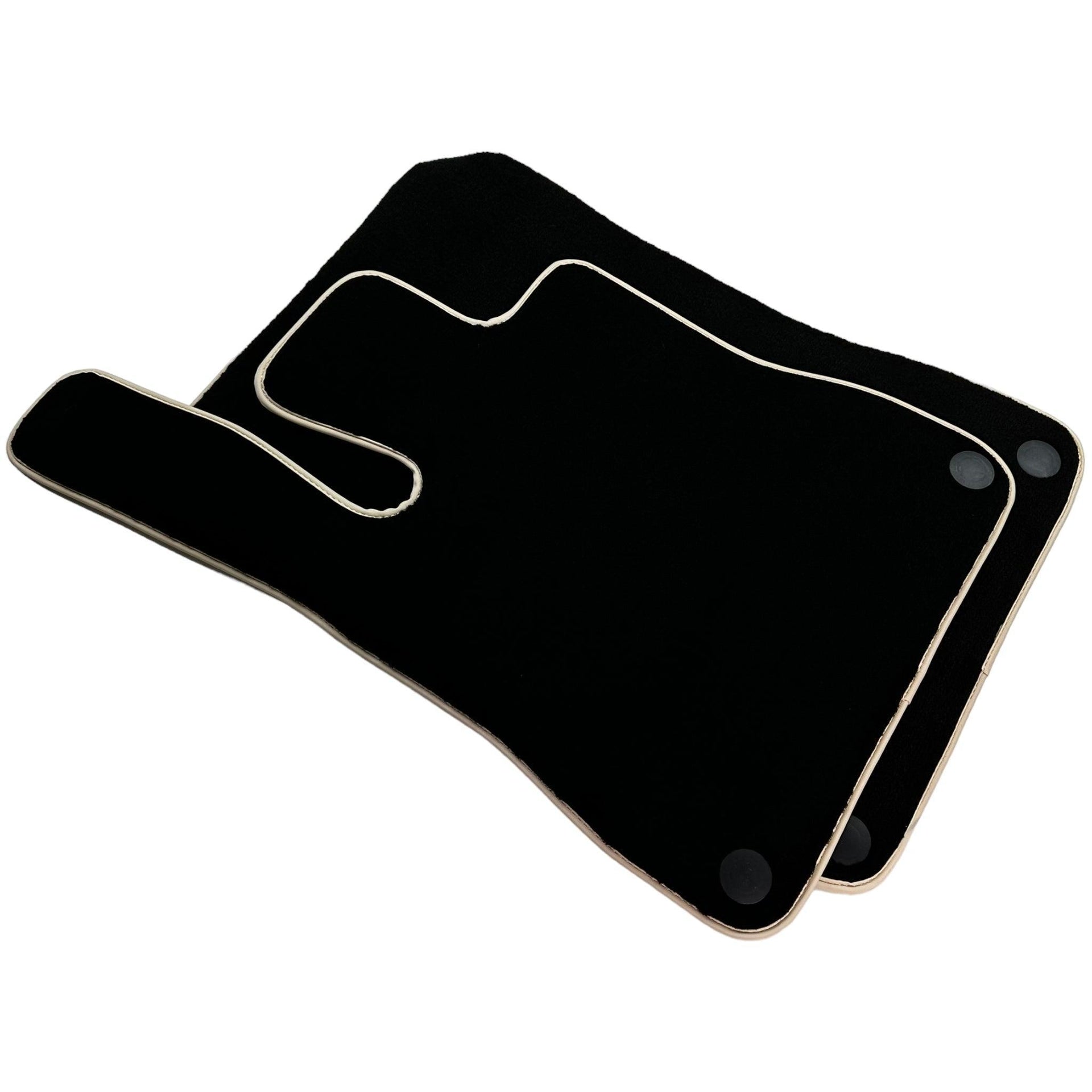 Black Floor Mats For Mercedes-Benz SL-Class R231 (2012-2022) Beige Trim - AutoWin