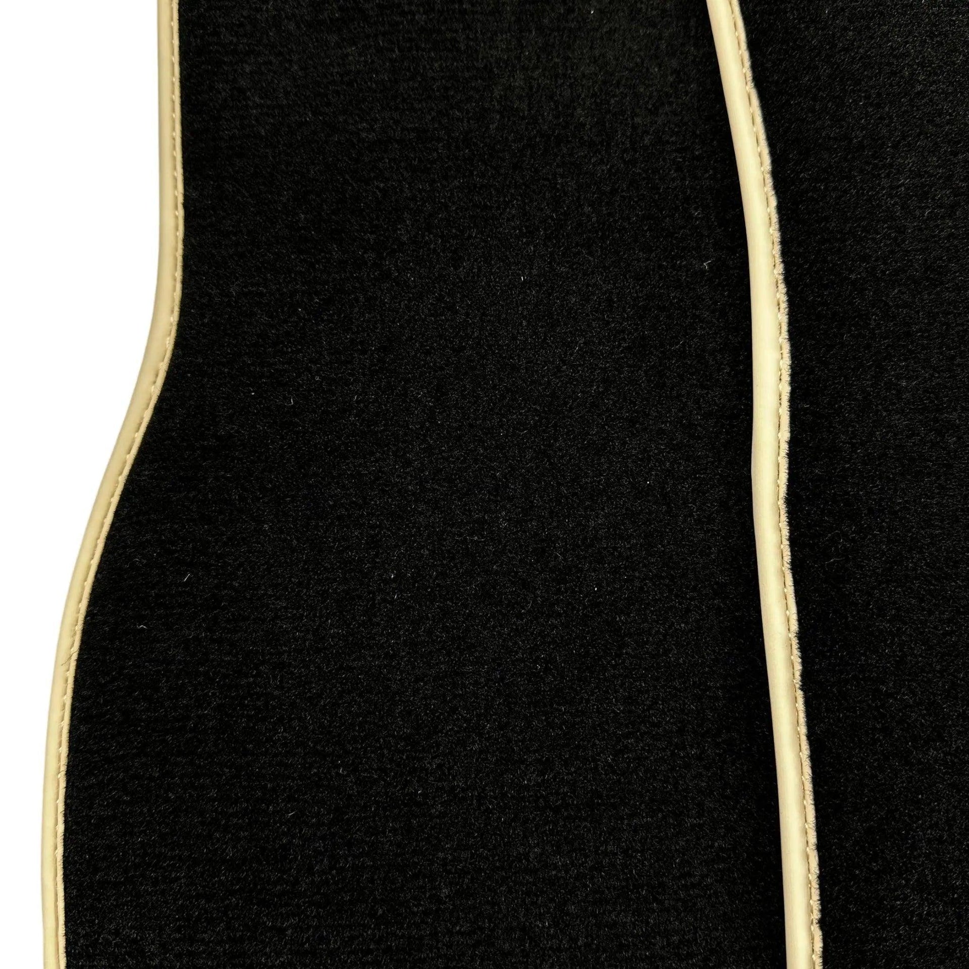 Black Floor Mats For Mercedes-Benz SLC-Class R172 (2016-2023) Beige Trim - AutoWin