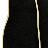 Black Floor Mats For Mercedes-Benz SLK-Class R170 (1996-1998) Beige Trim - AutoWin