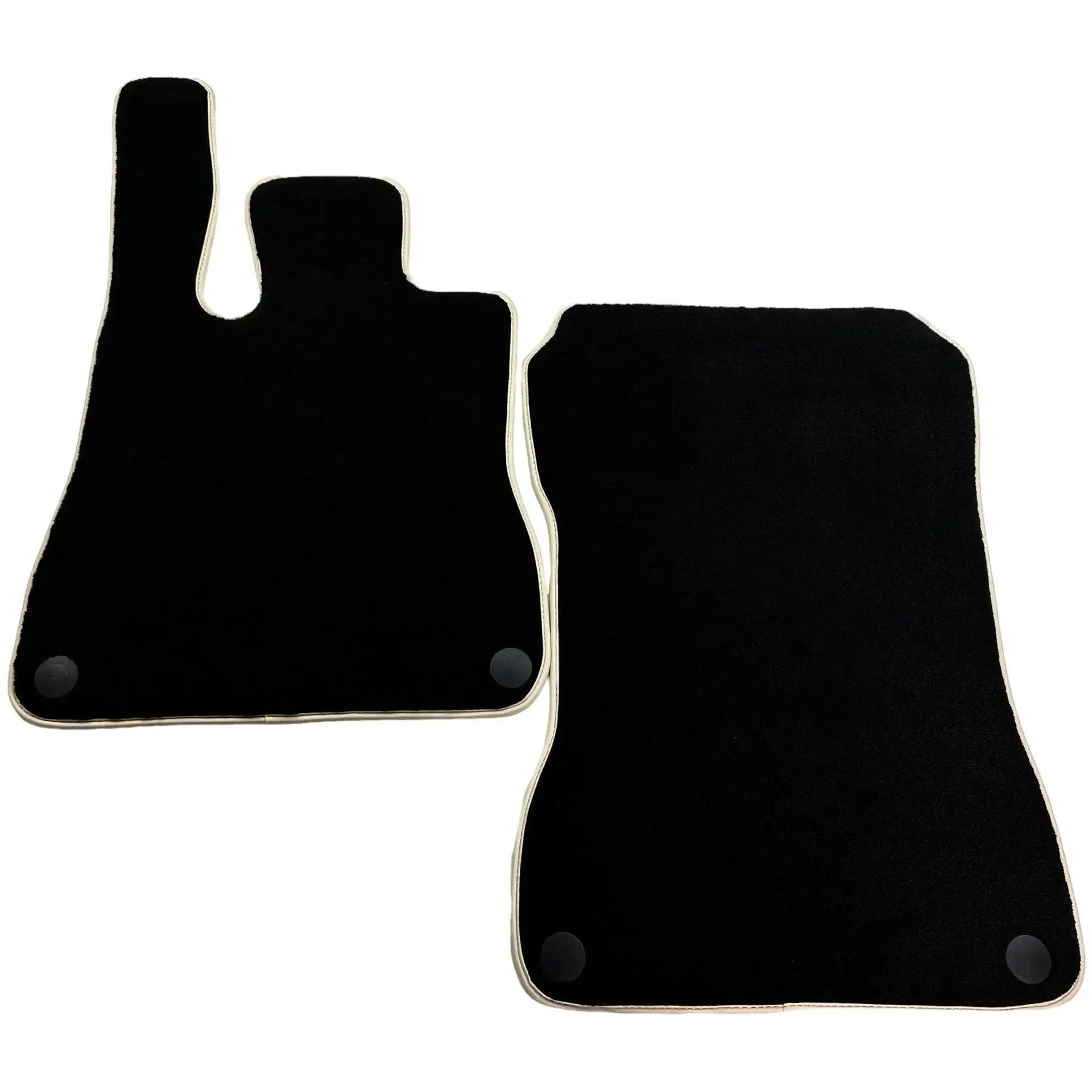 Black Floor Mats For Mercedes-Benz SLK-Class R170 (1998-2000) Beige Trim - AutoWin