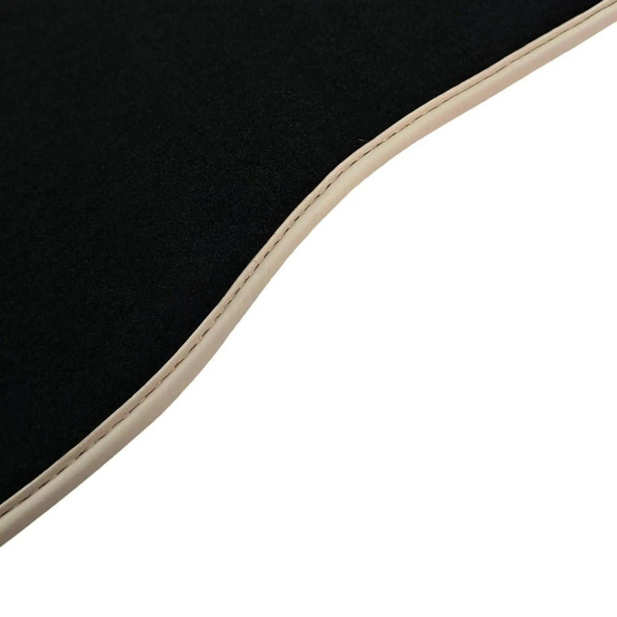 Black Floor Mats For Mercedes-Benz SLK-Class R170 (2000-2004) Beige Trim - AutoWin