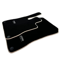 Black Floor Mats For Mercedes-Benz SLK-Class R170 (2000-2004) ER56 Design - AutoWin