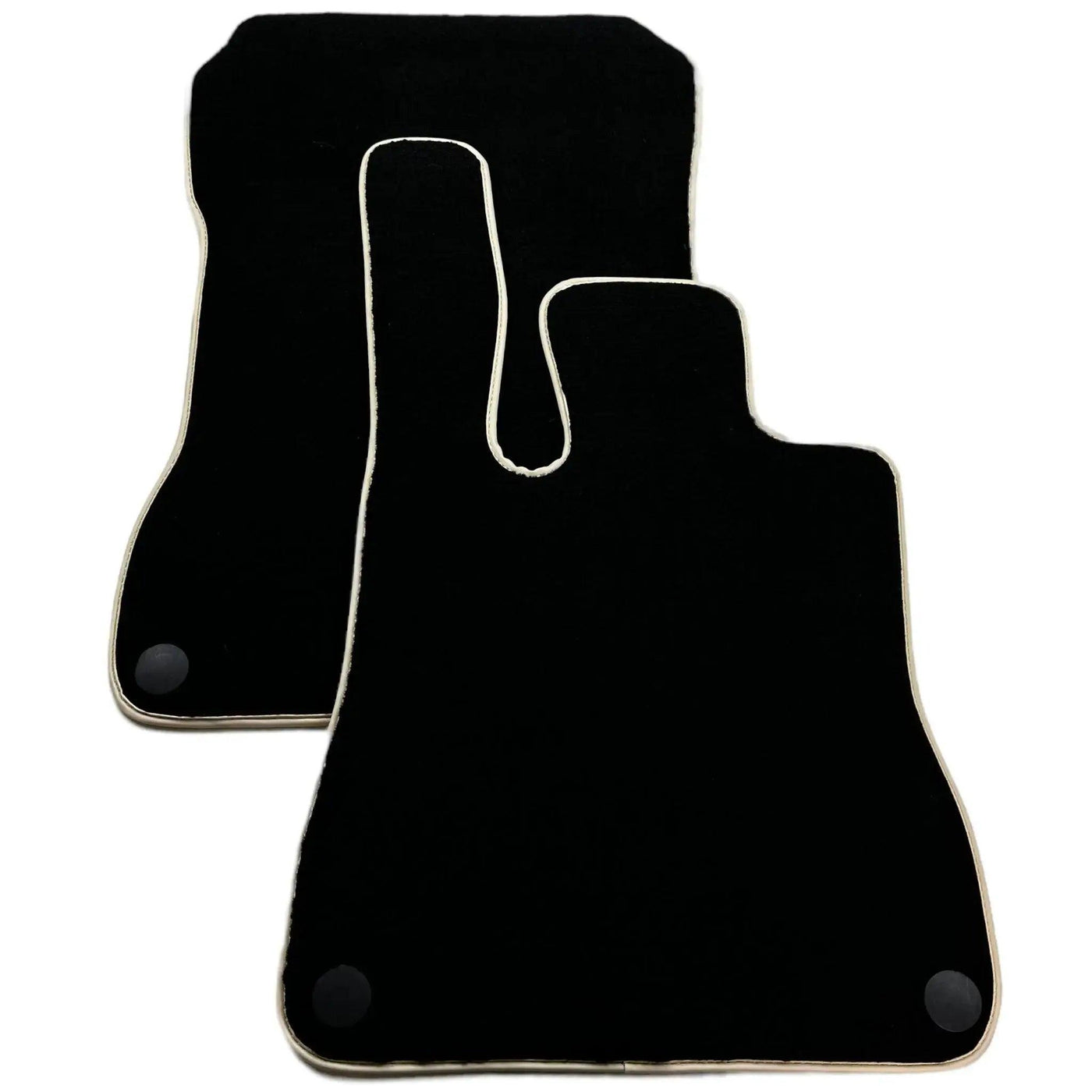 Black Floor Mats For Mercedes-Benz SLK-Class R171 (2004-2011) Beige Trim - AutoWin