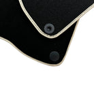 Black Floor Mats For Mercedes-Benz SLK-Class R171 (2004-2011) Beige Trim - AutoWin