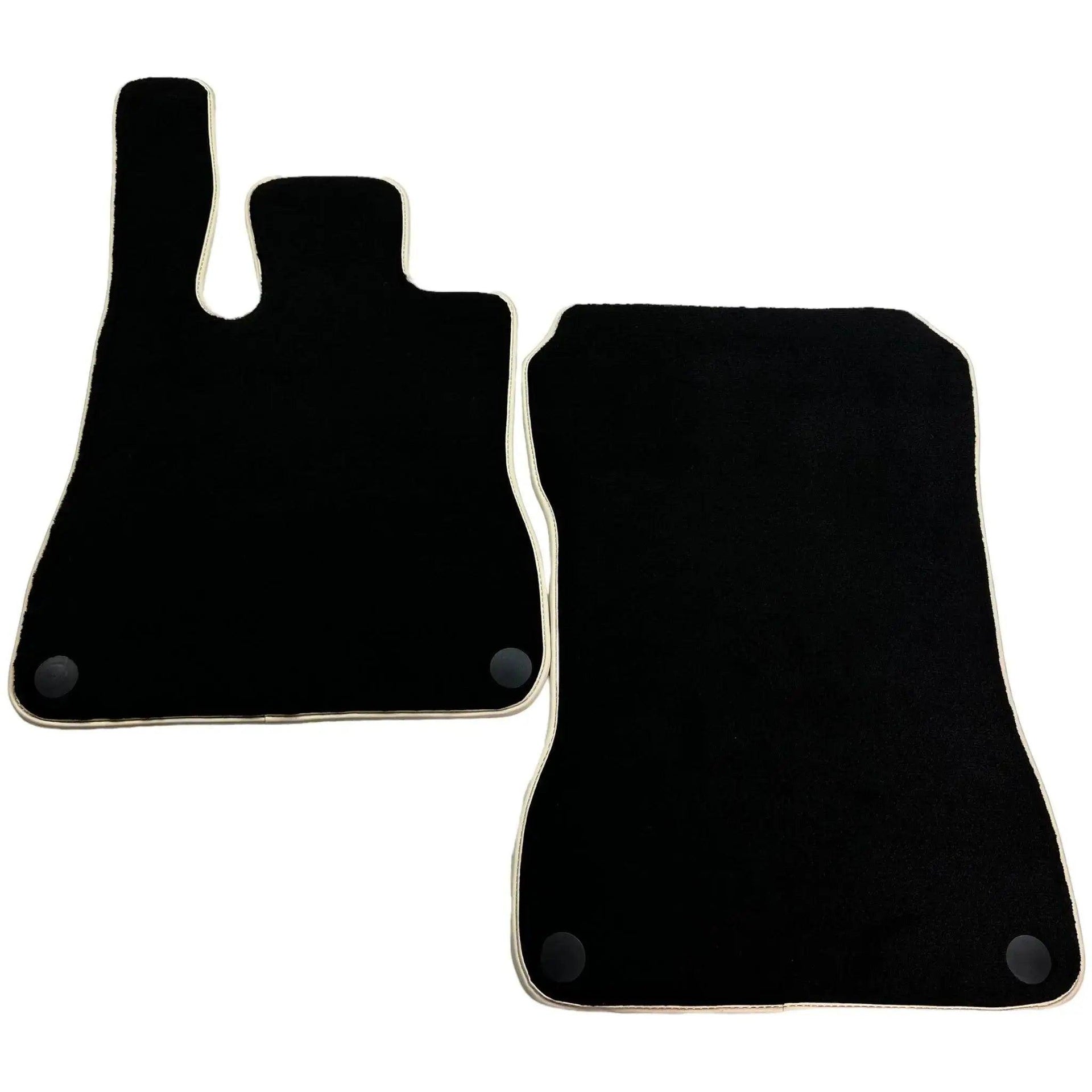 Black Floor Mats For Mercedes-Benz SLK-Class R171 (2004-2011) Beige Trim - AutoWin