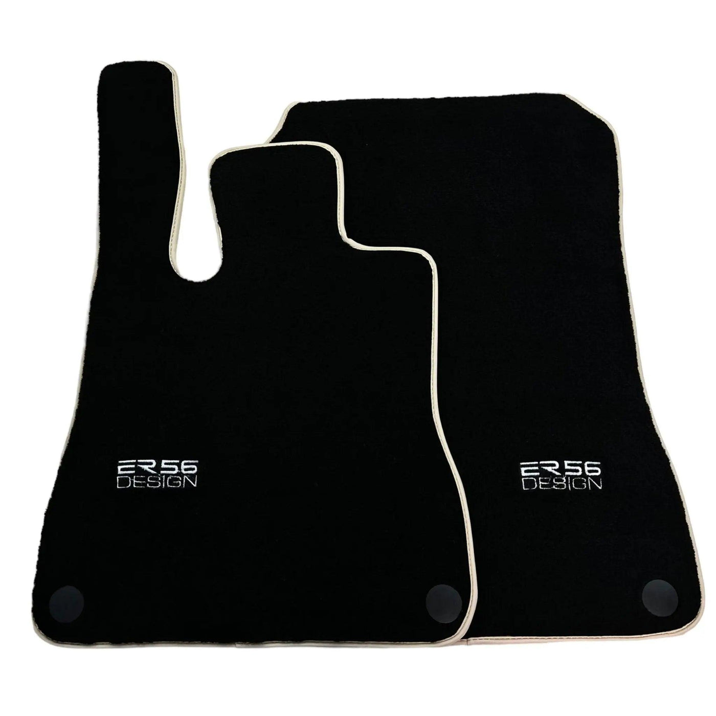 Black Floor Mats For Mercedes-Benz SLK-Class R172 (2011-2023) ER56 Design - AutoWin
