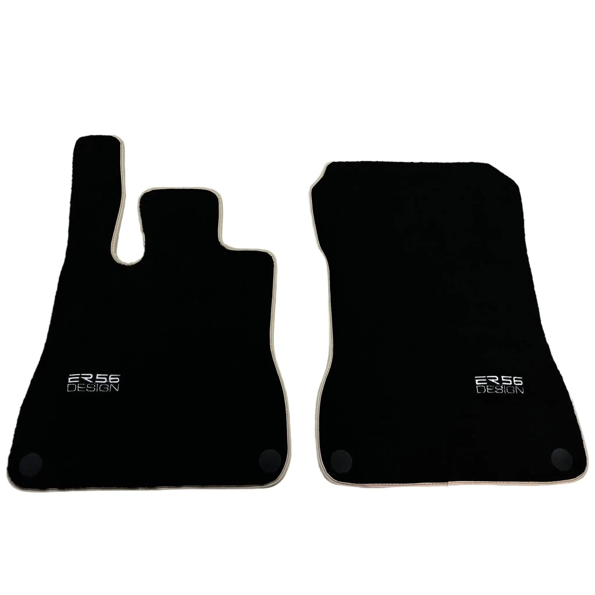 Black Floor Mats For Mercedes-Benz SLK-Class R172 (2011-2023) ER56 Design - AutoWin