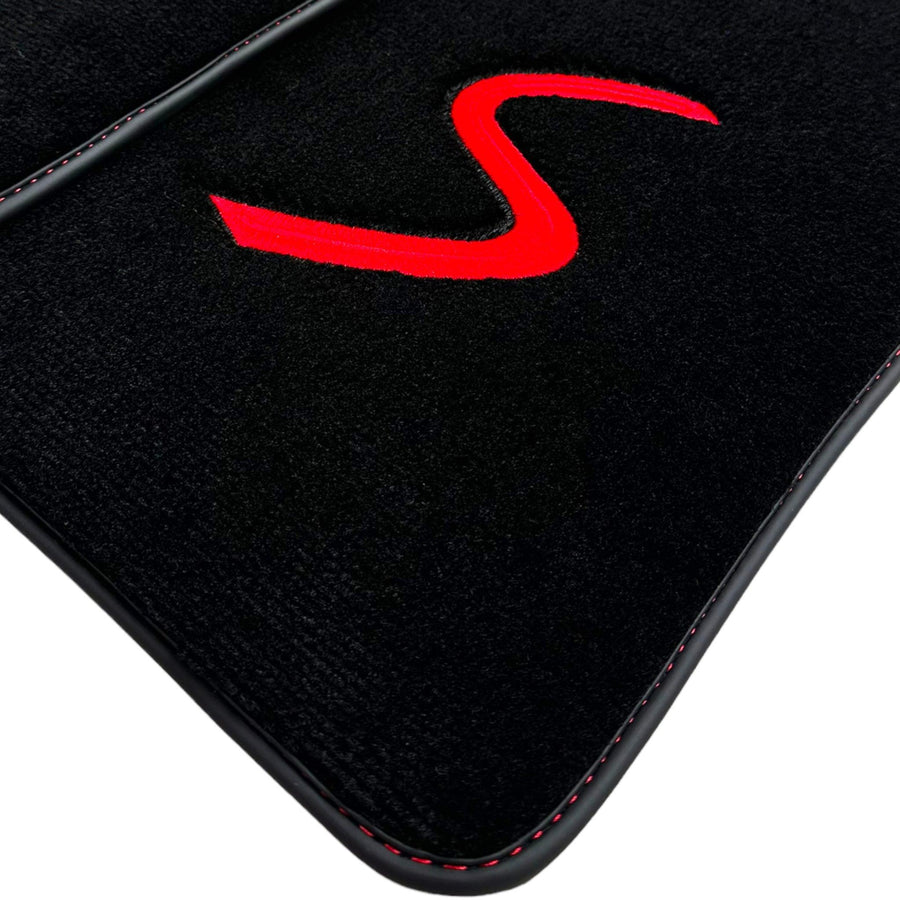 Black Floor Mats for Mini Cabrio F57 Convertible (2016-2023) - AutoWin