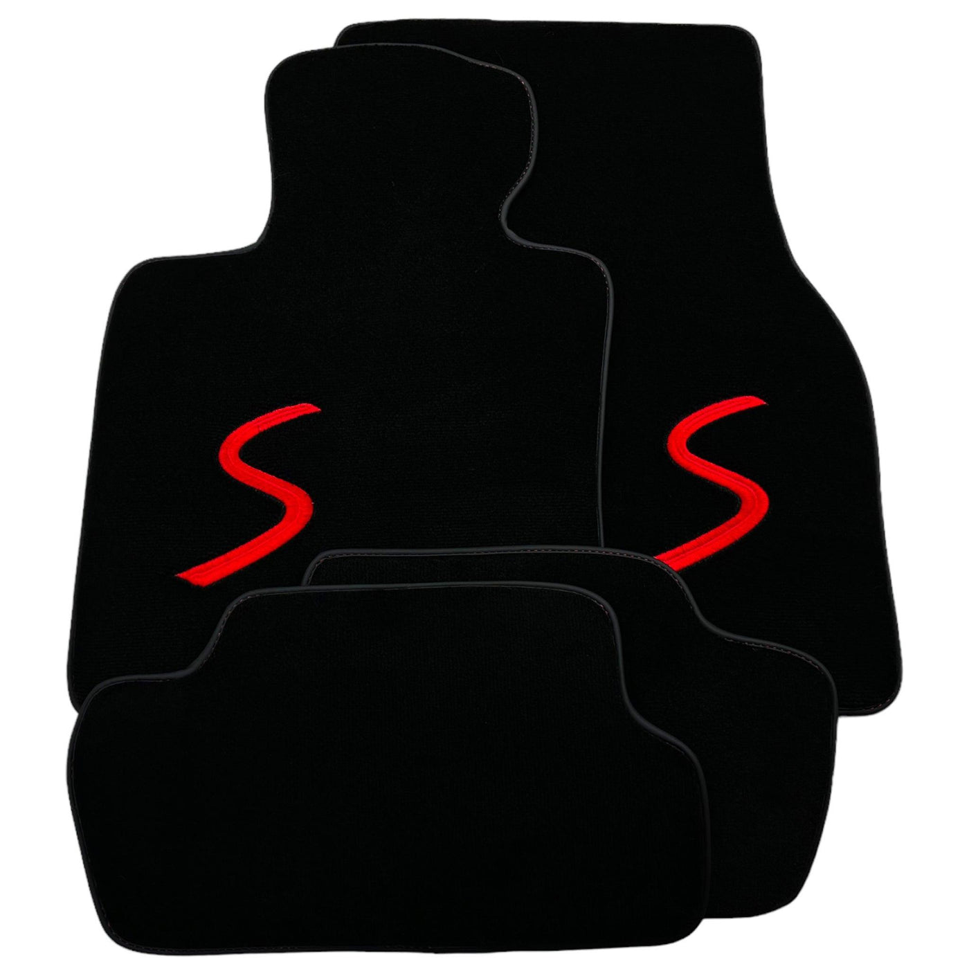 Black Floor Mats for Mini Cooper / One R53 (2001-2007) Cooper S - AutoWin