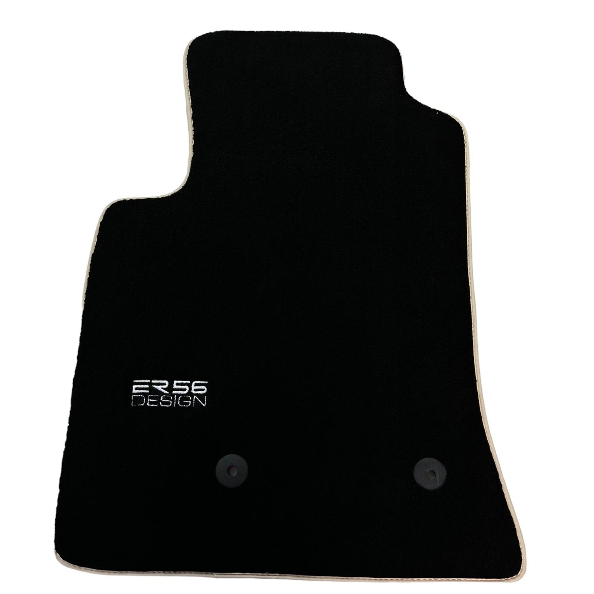 Black Floor Mats For Mitsubishi Pajero V80 (2006-2011) ER56 Design - AutoWin