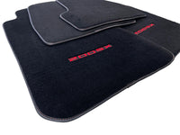 Black Floor Mats For Nissan 200 SX (1995-2000) Tailored With Red Logo - AutoWin