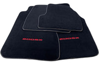 Black Floor Mats For Nissan 200 SX (1995-2000) Tailored With Red Logo - AutoWin