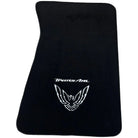 Black Floor Mats for Pontiac FireBird (1970-1981) with Trans Am Logo - AutoWin