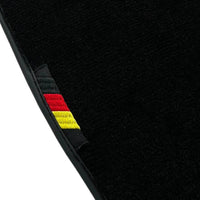 Black Floor Mats for Porsche 911 - 992 (2019-2024) with German Flag - AutoWin