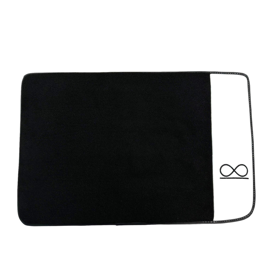Black Floor Mats For Rolls Royce Spectre (2023-2024) White Leather - AutoWin