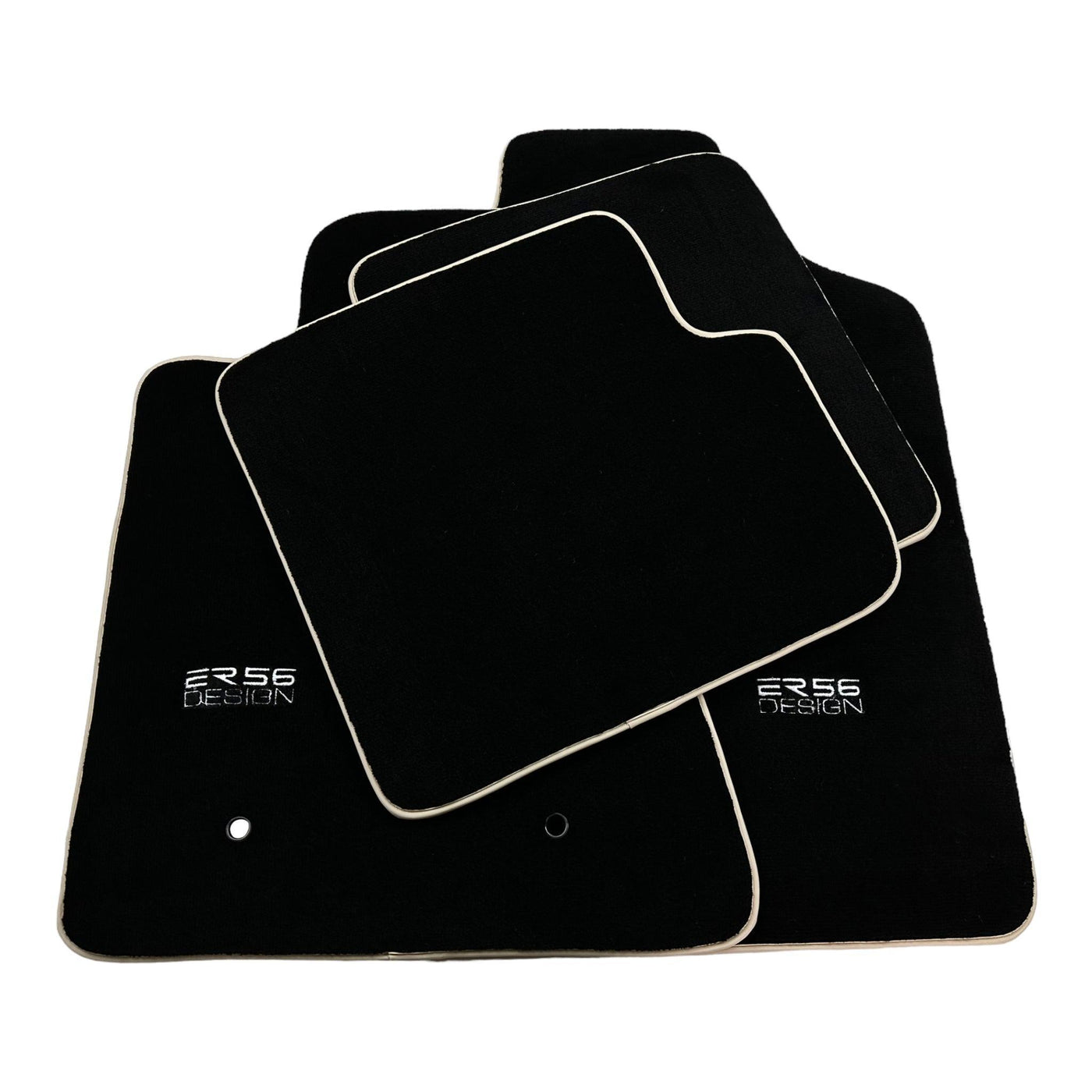 Black Floor Mats For Toyota Corolla E12 (2001-2007) ER56 Design - AutoWin