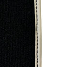 Black Floor Mats For Toyota Land Cruiser 150 (2009-2022) | Beige Trim - AutoWin