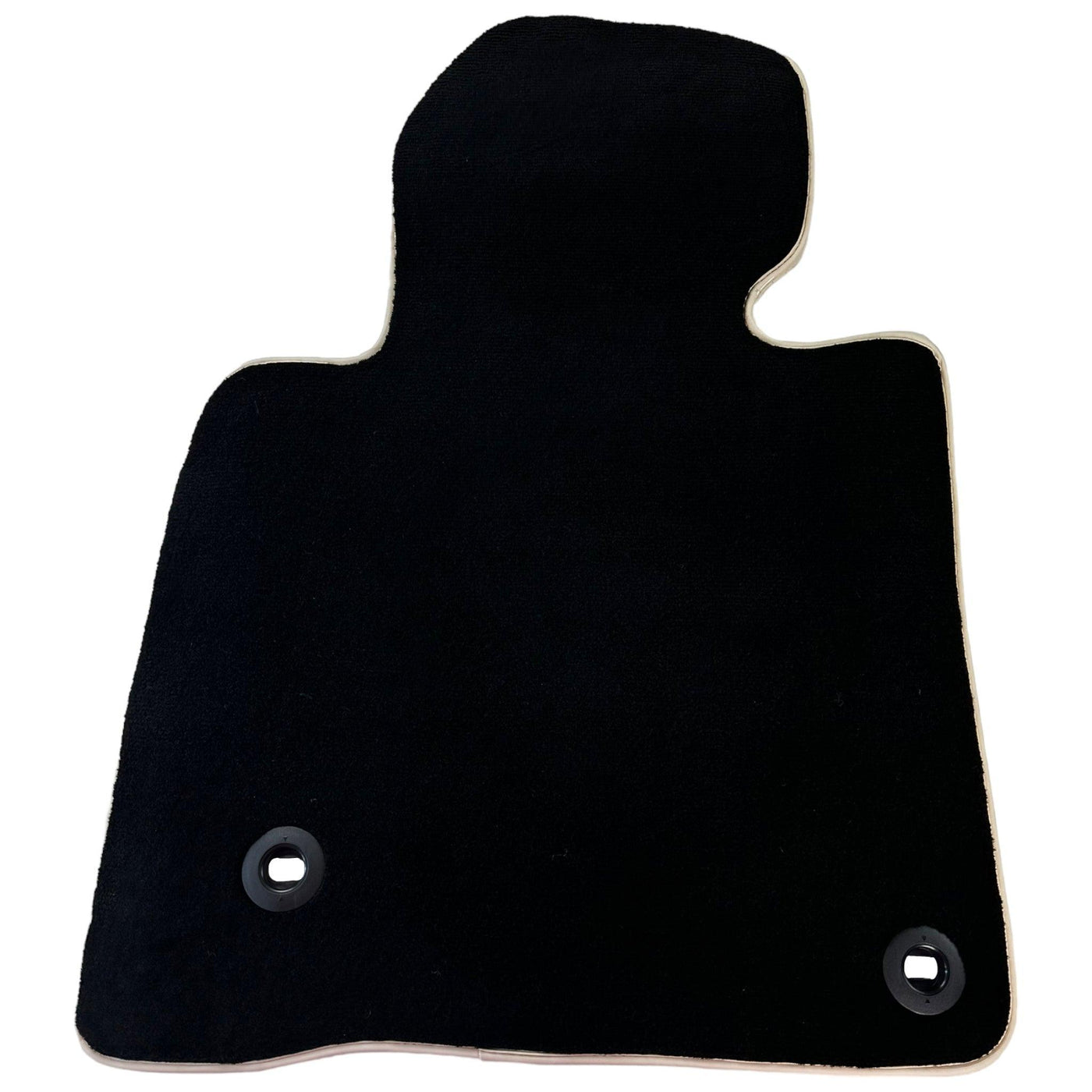 Black Floor Mats For Toyota Land Cruiser 150 (2009-2022) | Beige Trim - AutoWin