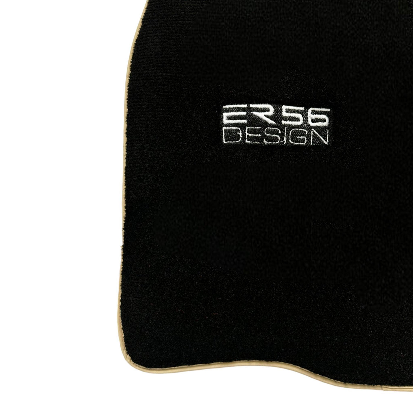Black Floor Mats For Toyota Land Cruiser 90 (1997-2003) Beige Trim | ER56 Design - AutoWin