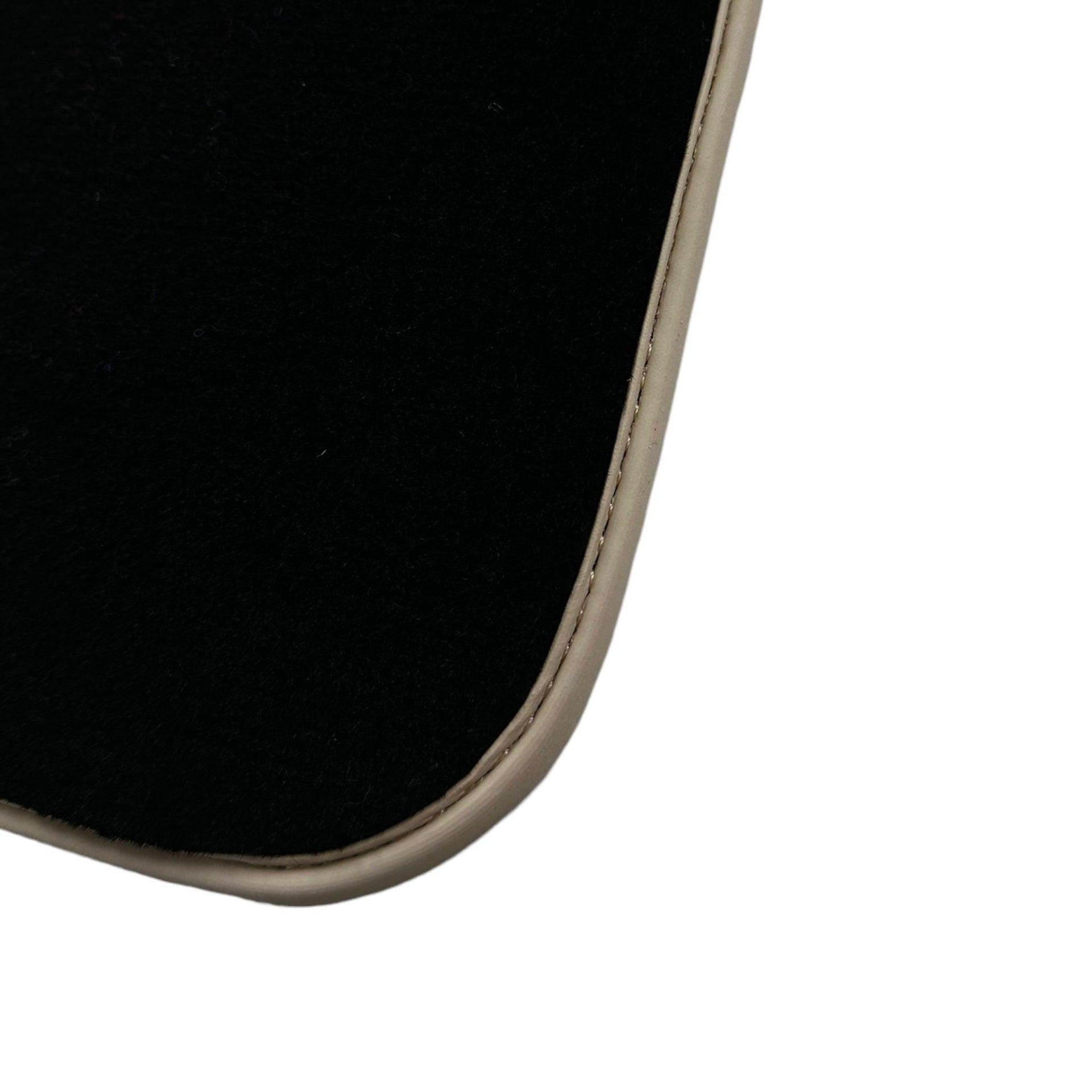 Black Floor Mats For Toyota Land Cruiser 90 (1997-2003) Beige Trim | ER56 Design - AutoWin