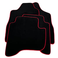 Black Floor Mats For Toyota Land Cruiser 90 (1997-2003) Red Trim | ER56 Design - AutoWin