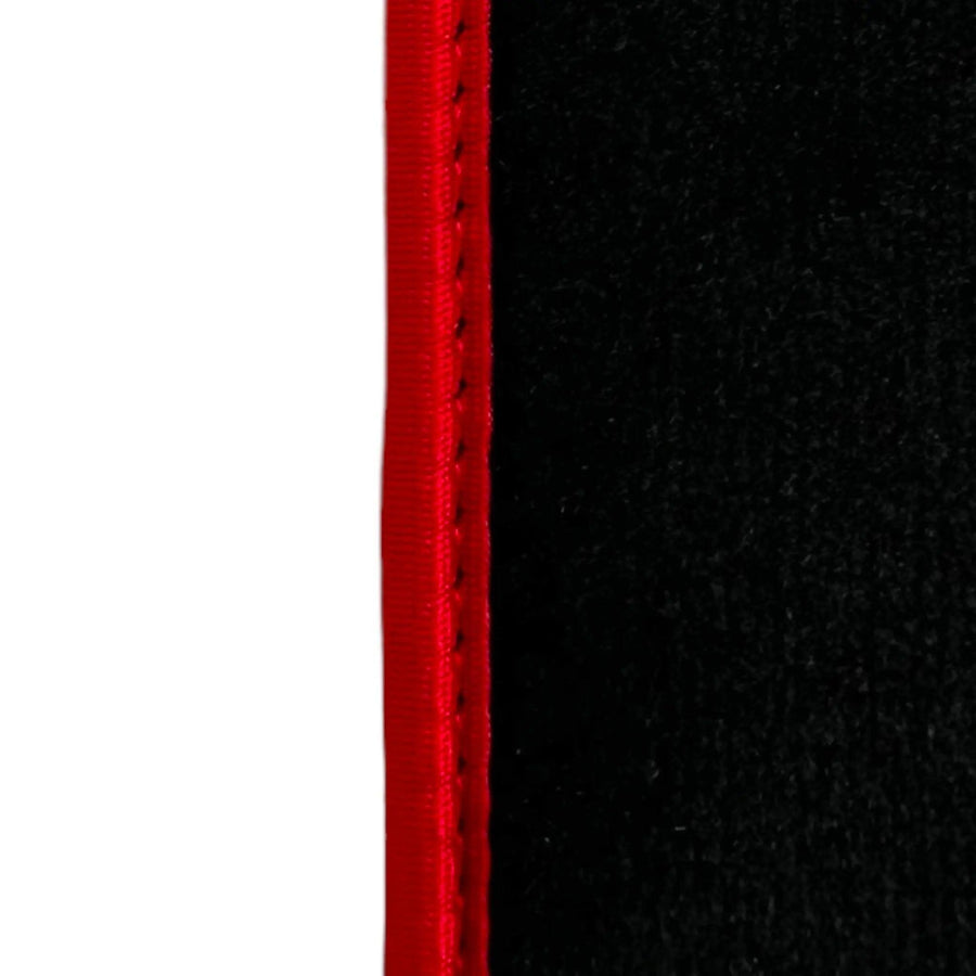 Black Floor Mats For Toyota RAV4 (2000-2003) ER56 Design with Red Trim - AutoWin