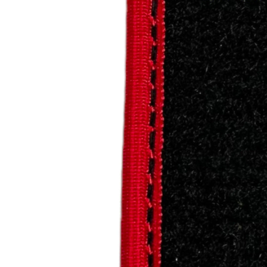 Black Floor Mats For Toyota RAV4 (2000-2003) ER56 Design with Red Trim - AutoWin