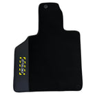 Black Floor Mats with Leather for Lamborghini Gallardo (2004-2014) - Fighter Jet Edition - AutoWin