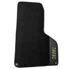 Black Floor Mats with Leather for Lamborghini Huracan (2014-2023) - Fighter Jet Edition - AutoWin