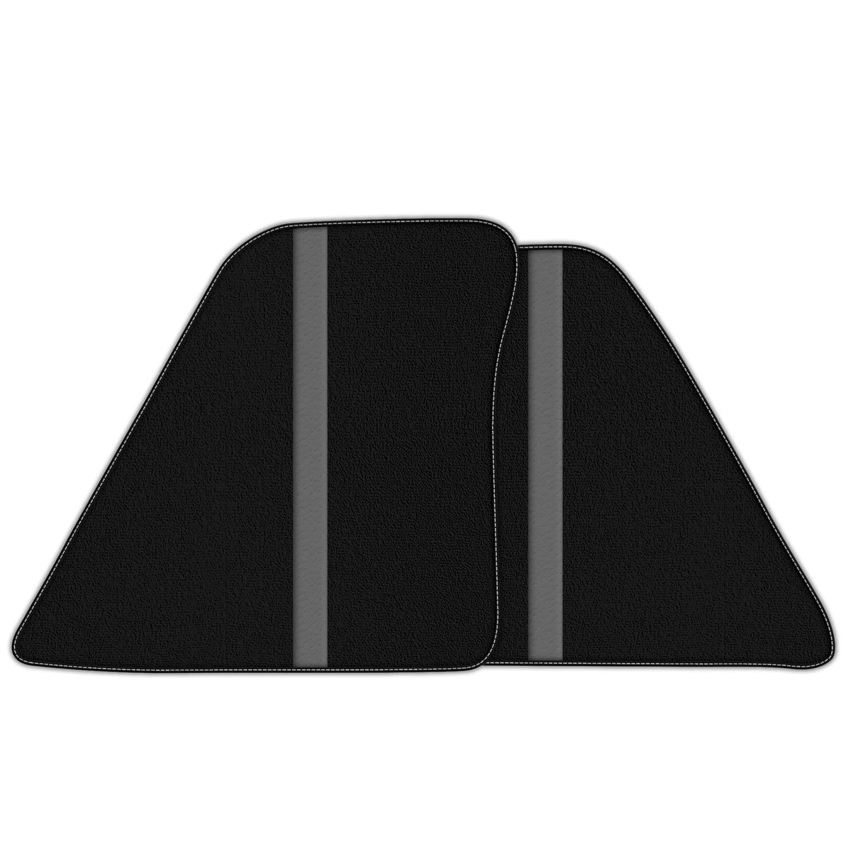 Black Floor Mats with Leather Line for Ferrari 296 GTB (2022-2027) - Various Colors