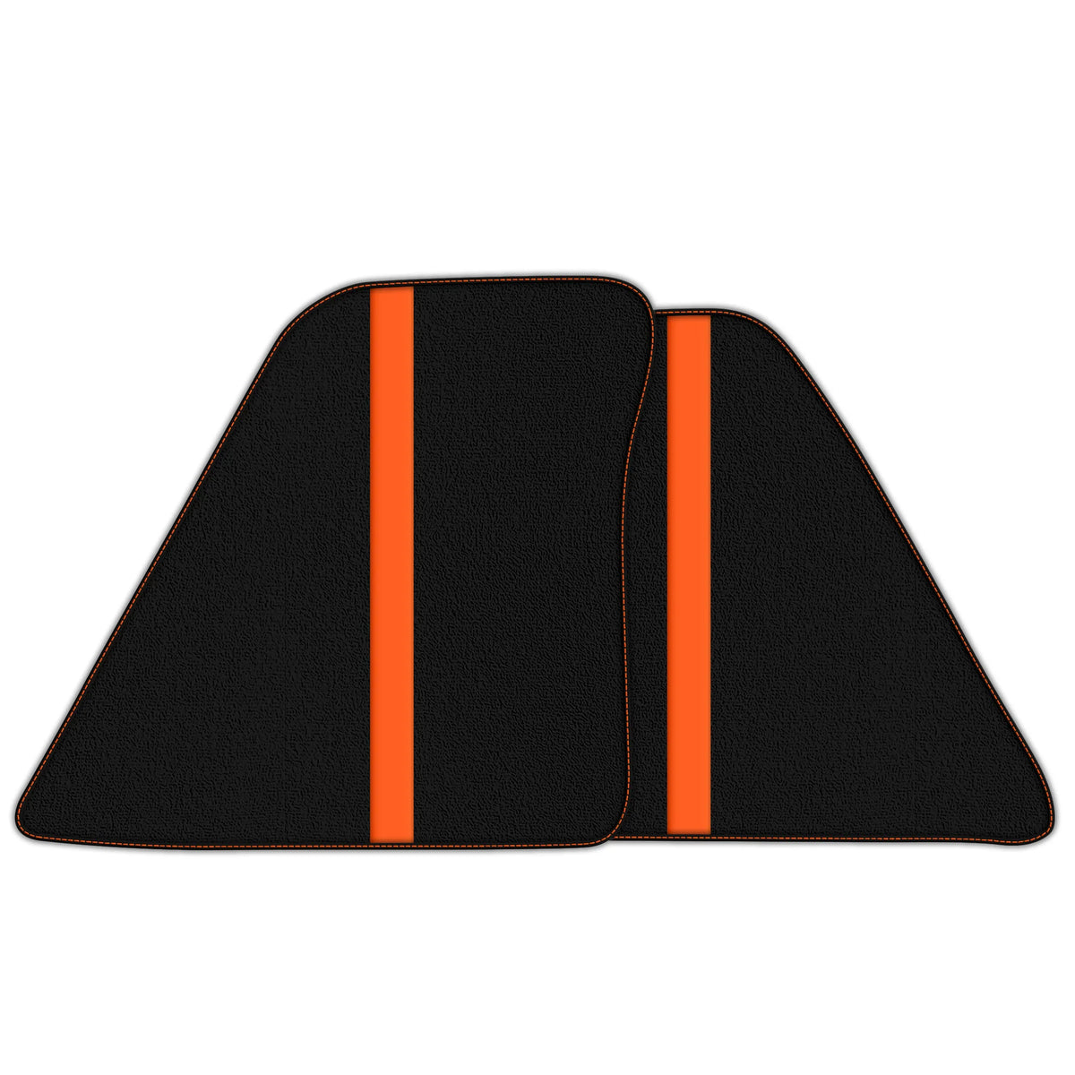 Black Floor Mats with Leather Line for Ferrari 296 GTB (2022-2027) - Various Colors
