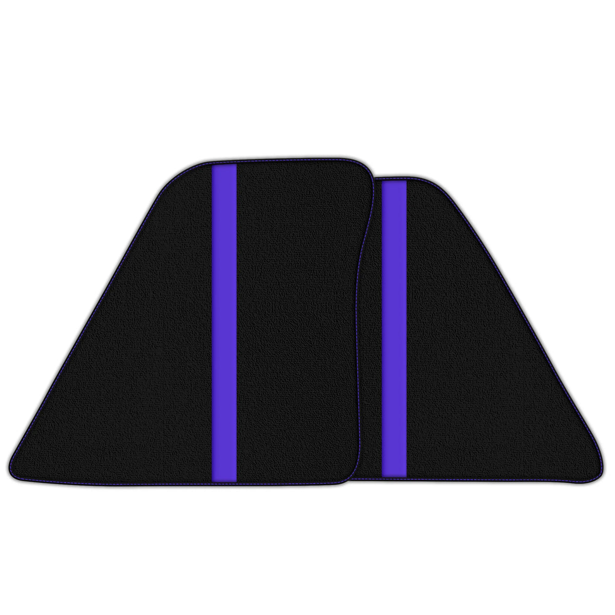 Black Floor Mats with Leather Line for Ferrari 296 GTS (2022-2027) - Various Colors
