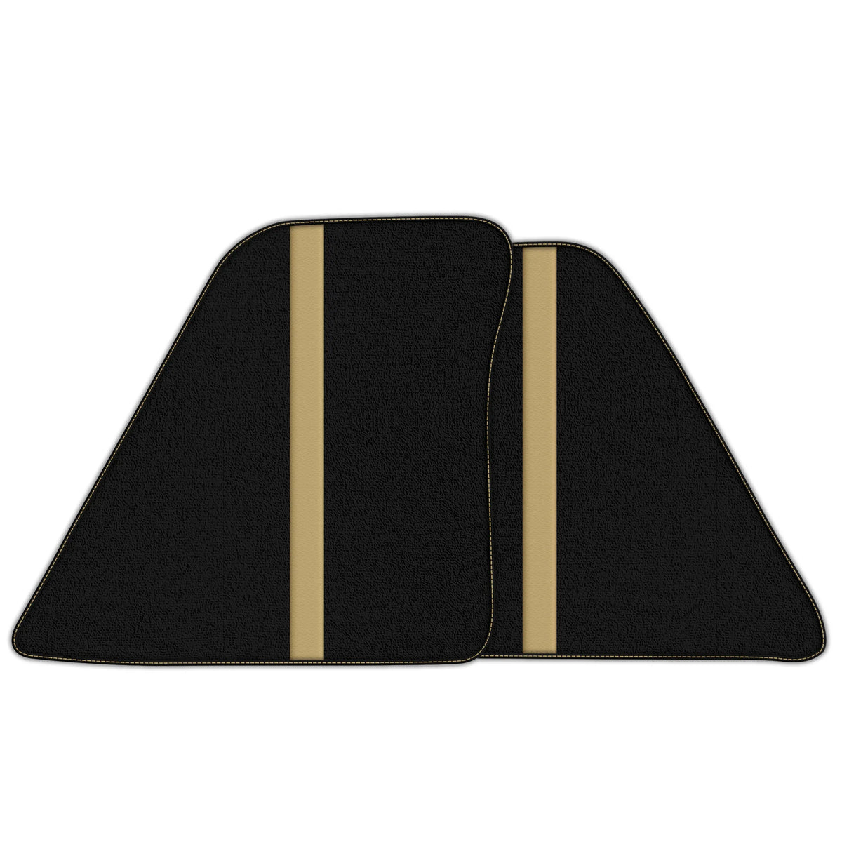 Black Floor Mats with Leather Line for Ferrari 296 GTS (2022-2027) - Various Colors