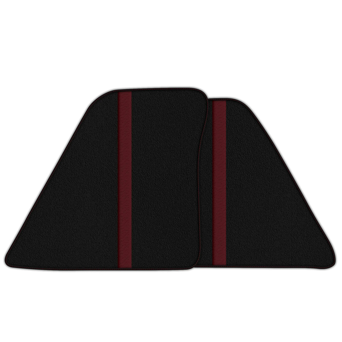 Black Floor Mats with Leather Line for Ferrari 296 GTS (2022-2027) - Various Colors