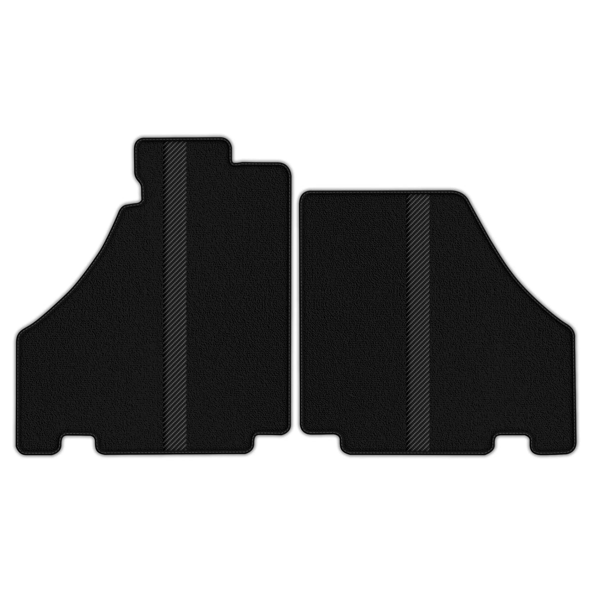 Black Floor Mats with Leather Line for Ferrari 360 (1999-2005) - Various Colors